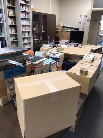 100サイズダンボール120箱。熊本県の大学研究室で社会科学哲学思想の本を大量に買取しました。